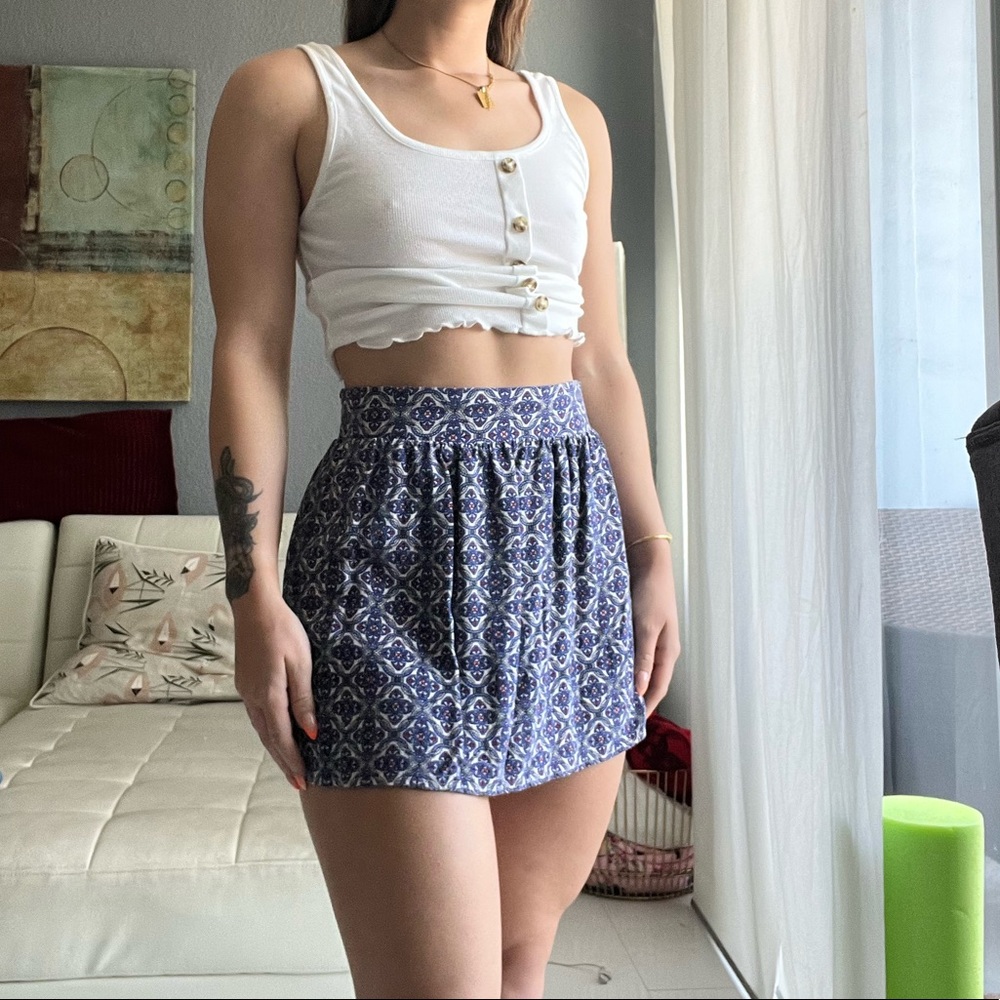 Geometric Mini Skirt